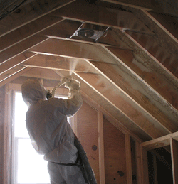 Denton TX attic spray foam insulation